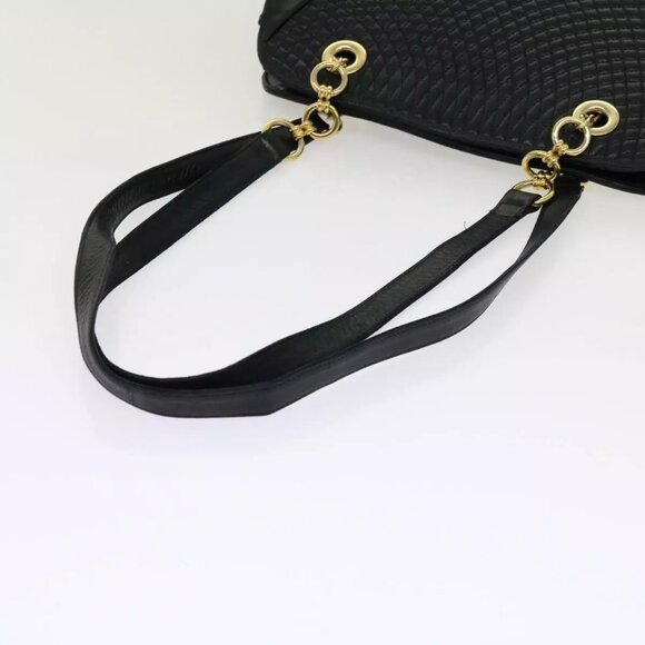 BALLY Shoulder Bag Leather Black Auth - Picture 6 of 15